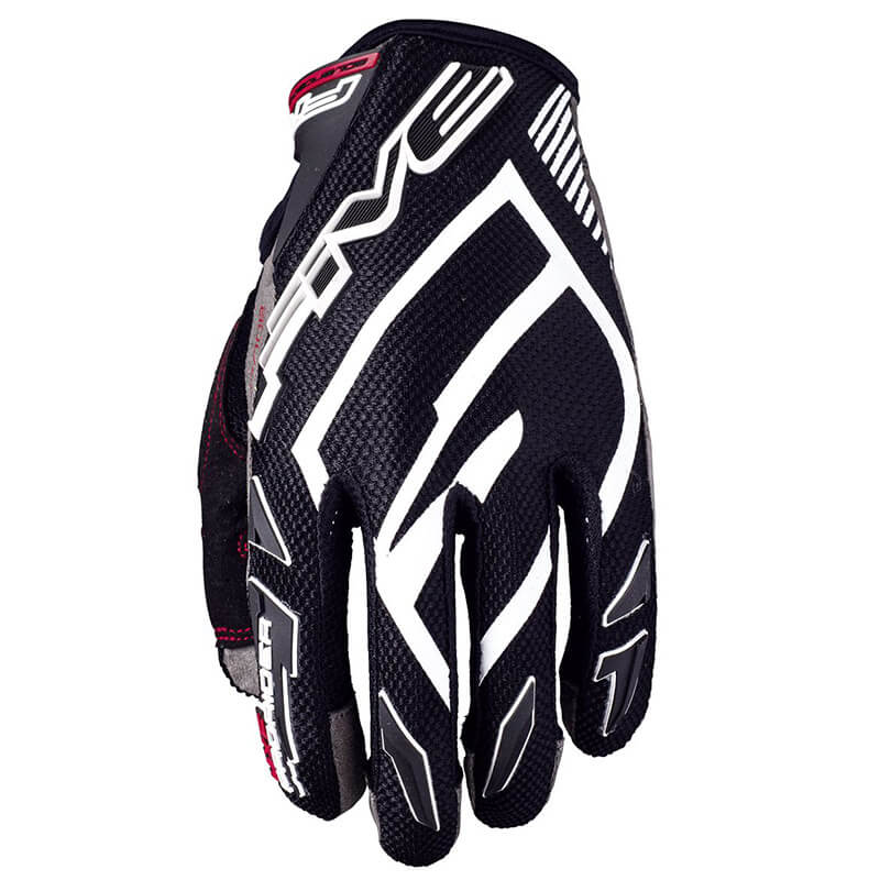 gants five mxf prorider s noir blanc 2020 mx