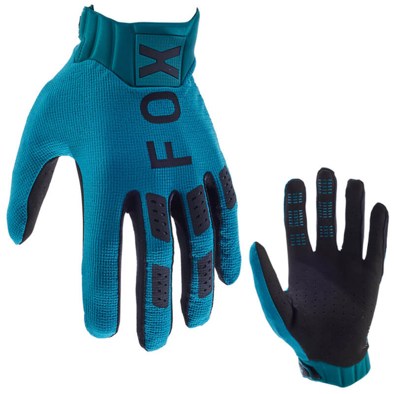 gants fox racing flexair bleu 2024 cross