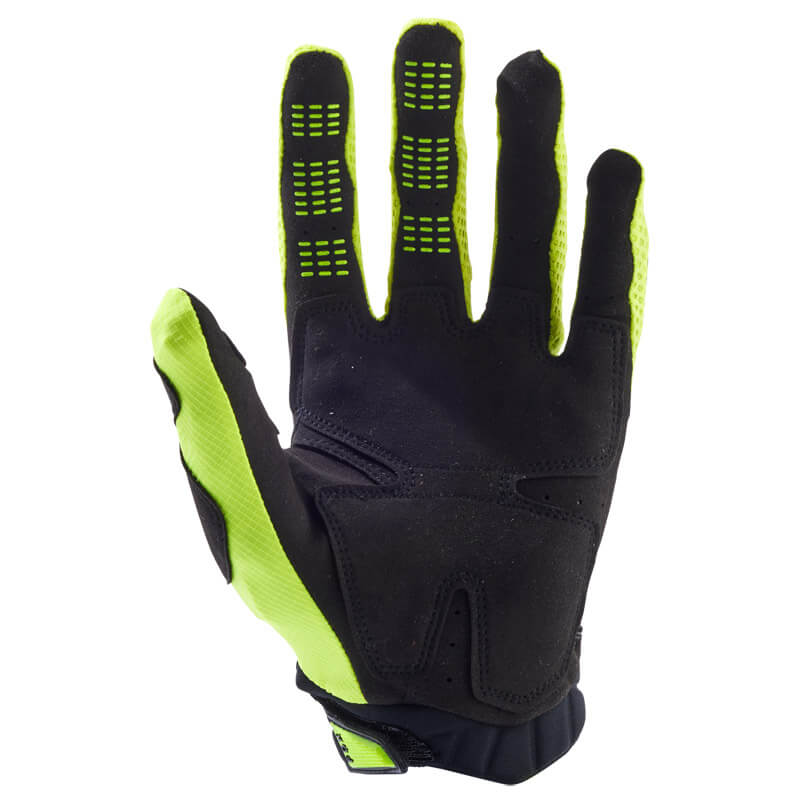 gants fox racing pawtector jaune fluo 2024 cross