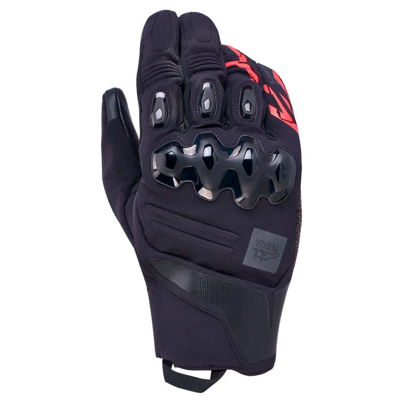 gants harok pro drystar moto alpinestar noir rouge dos