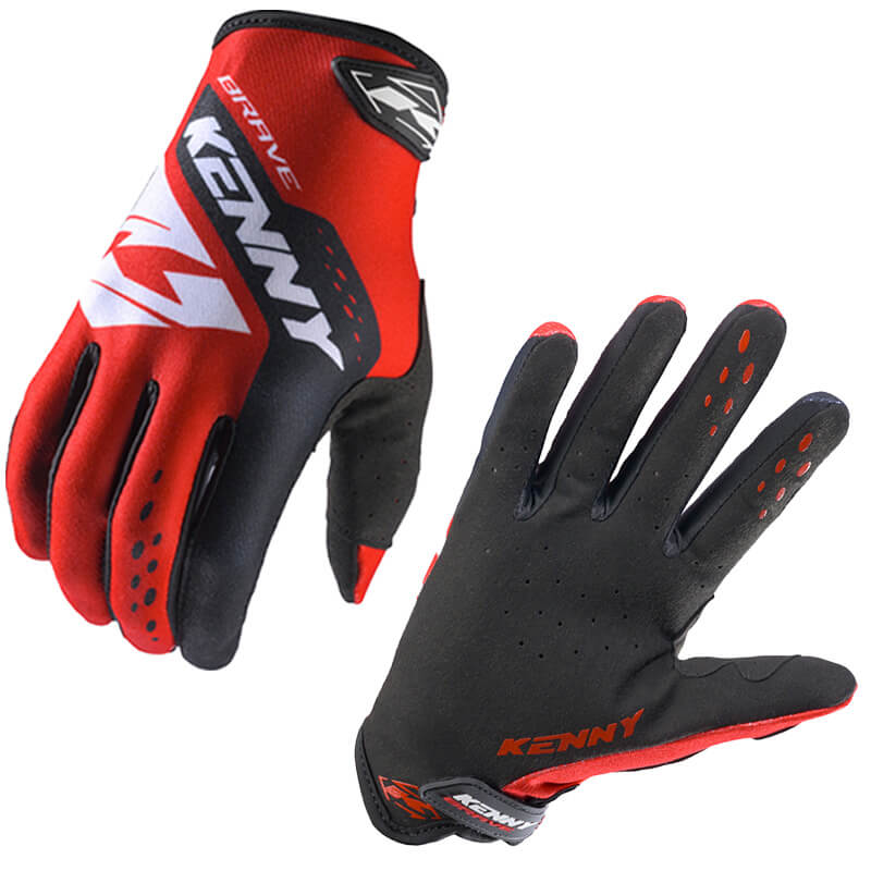 gants kenny kid brave rouge 27 cross