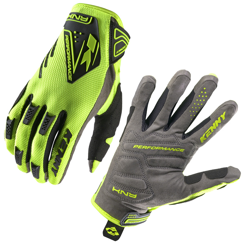 gants kenny performance jaune 27 cross