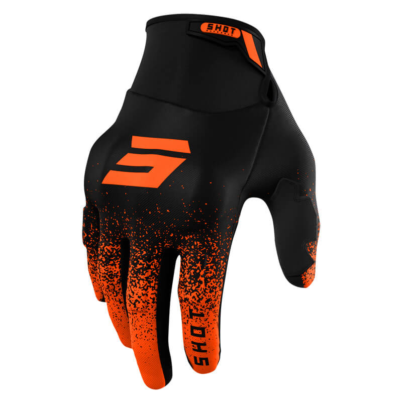 gants shot drift edge noir orange 2022