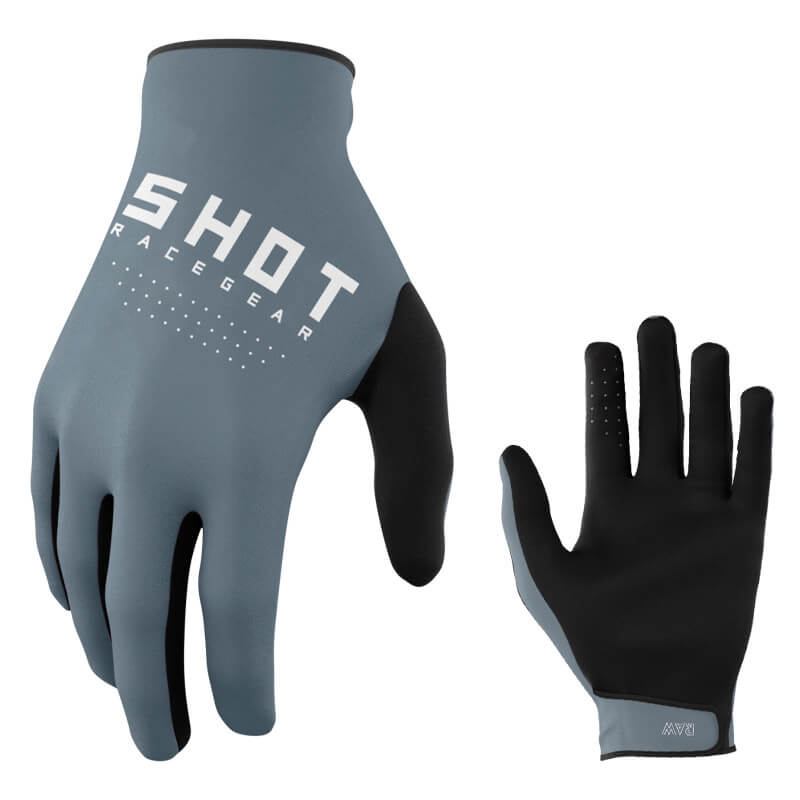 gants shot raw 2023 gris motocross