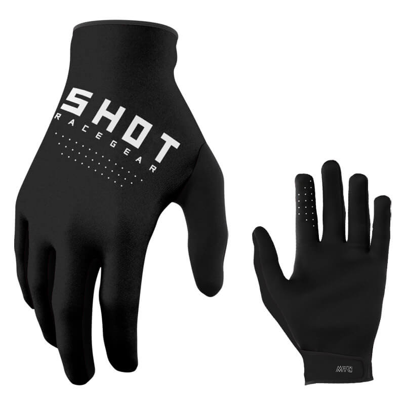 gants shot raw 2023 noir motocross