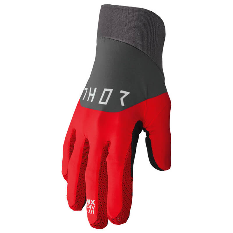 gants thor mx agile rival gris rouge 2023