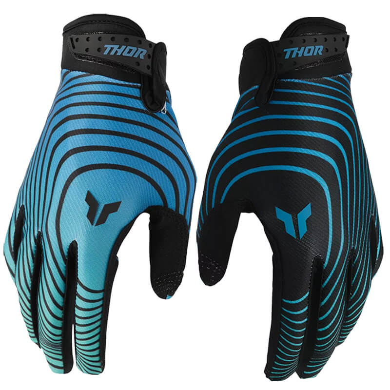 gants thor mx launchmode hunter bleu