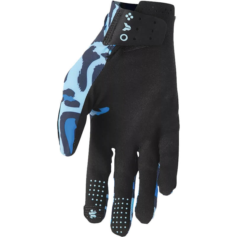 gants thor mx sportmode cheetah bleu sx