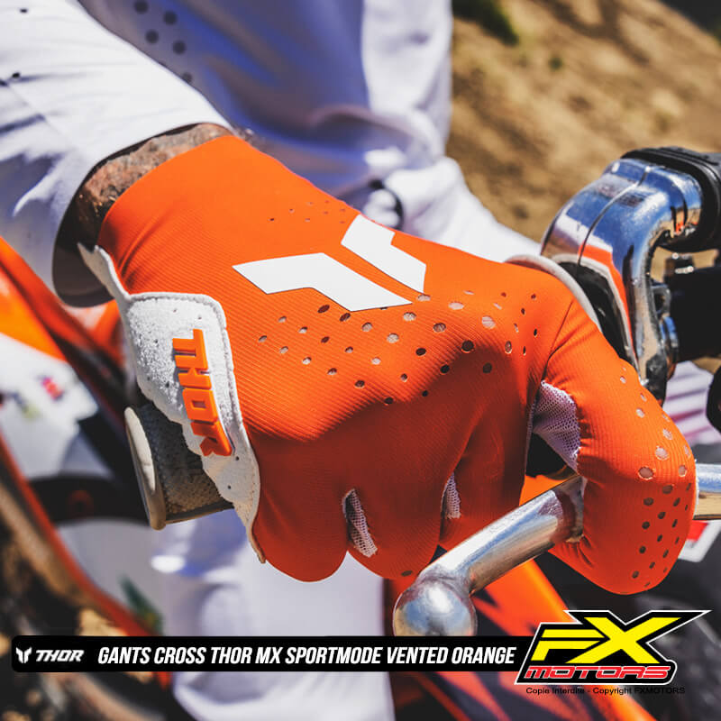 gants thor sportmode vented orange 2025 mx