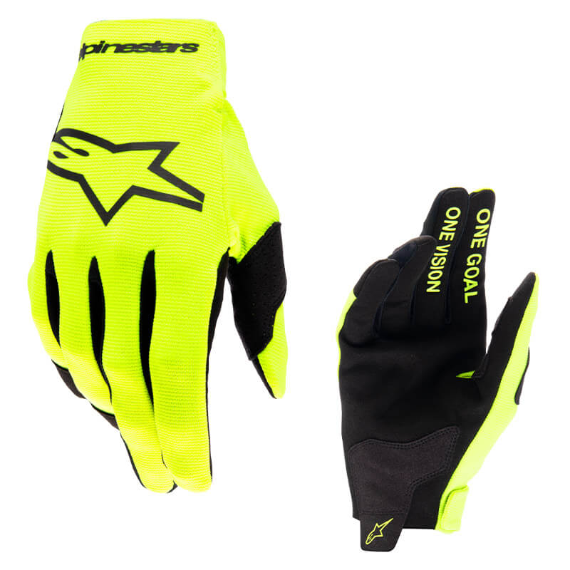 gants youth alpinestars radar 2024 jaune motocross