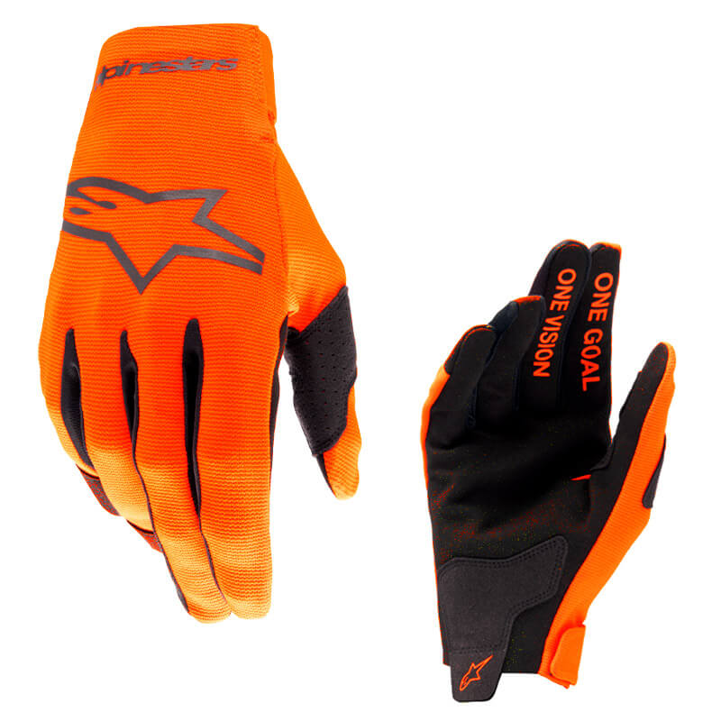 gants youth alpinestars radar 2024 orange motocross