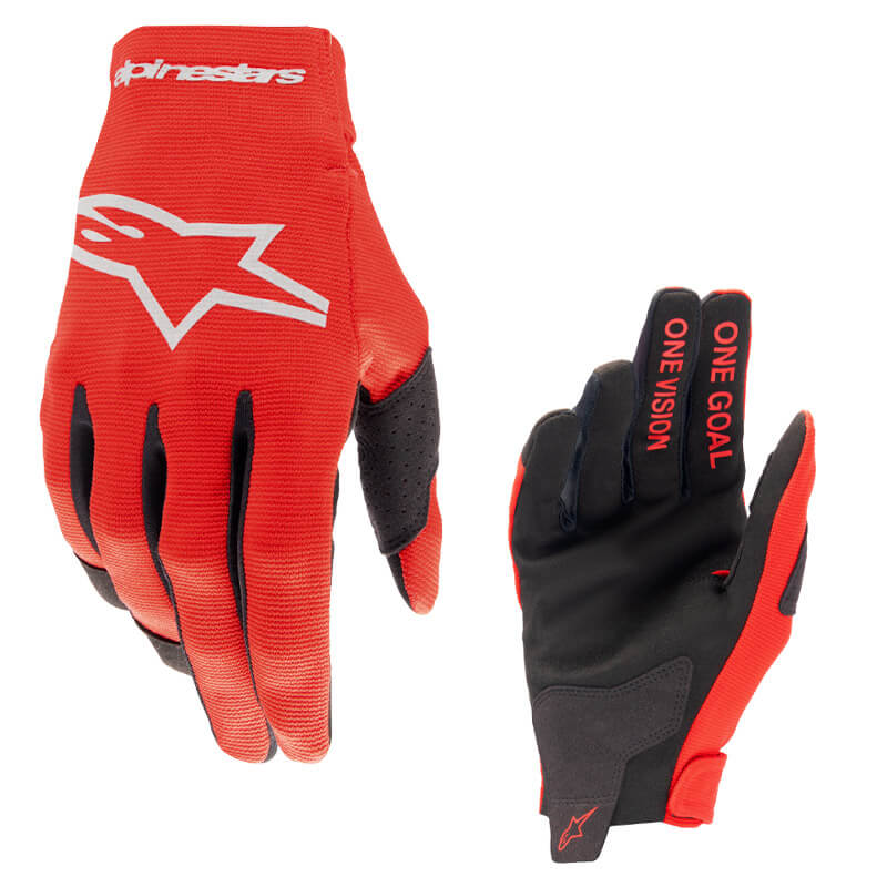 gants youth alpinestars radar 2024 rouge motocross