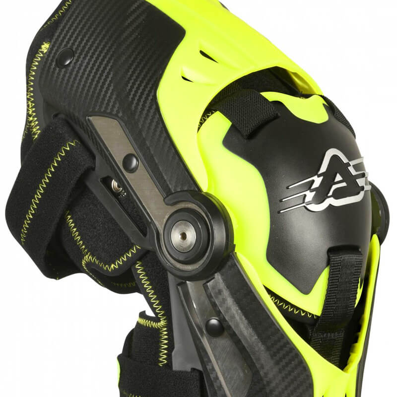 genouilleres acerbis gorilla noir jaune 2021 protection