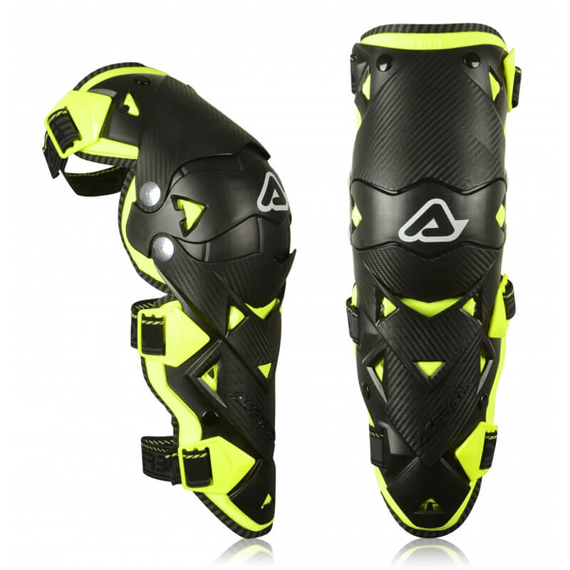 genouilleres acerbis impact 3.0 noir jaune 2021