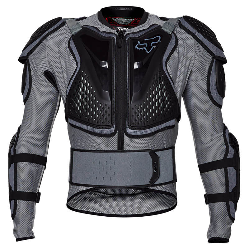 gilet protection fox racing titan sport 2025 gris