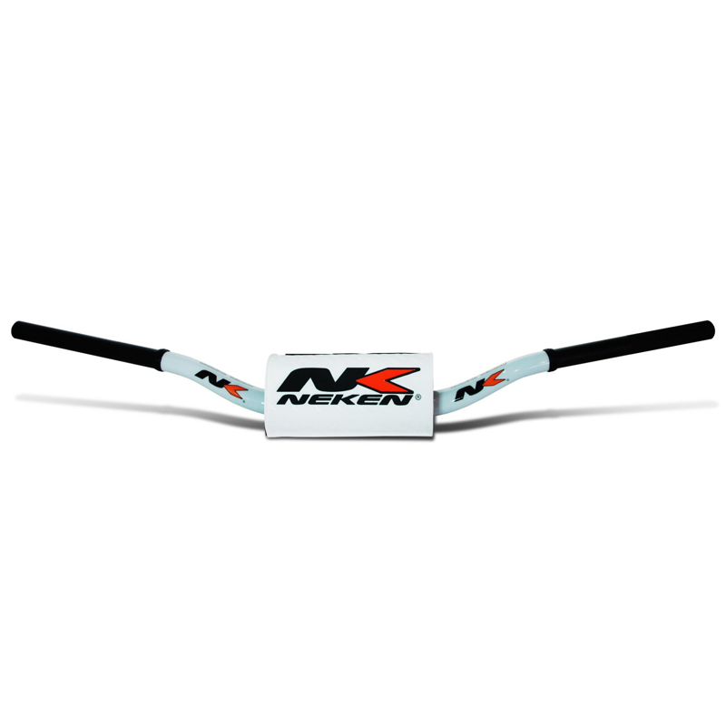 guidon motocross neken blanc