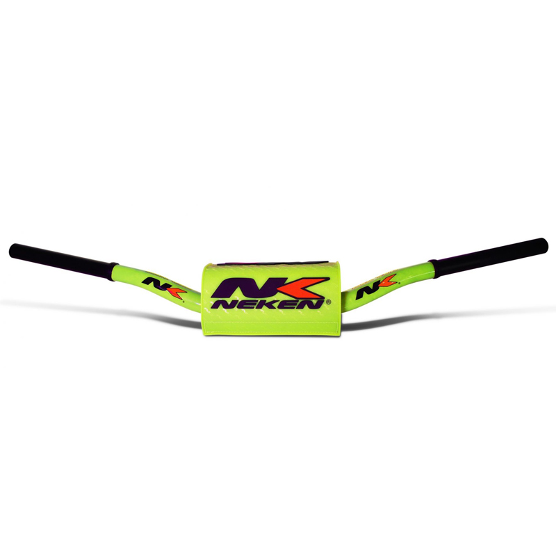 guidon motocross neken jaune fluo