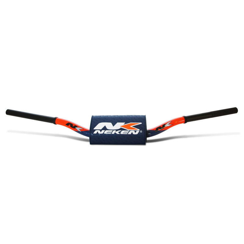 guidon motocross neken orange bleu