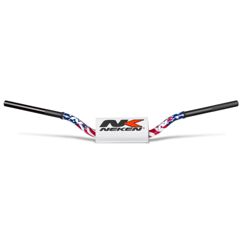 guidon motocross neken orange fluo usa flag