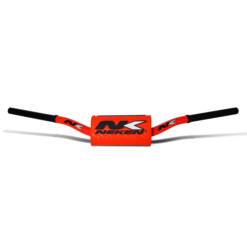 guidon motocross neken orange fluo