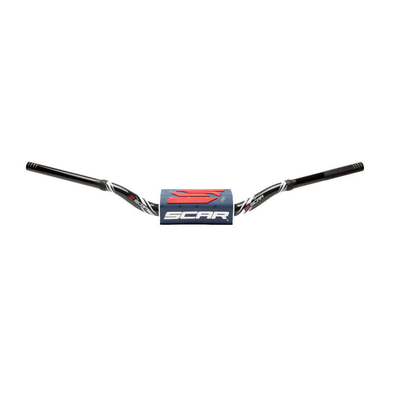 guidon motocross scar O2 color 28mm noir navy