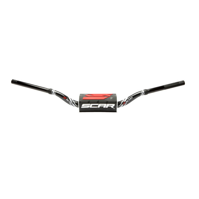 guidon motocross scar O2 color 28mm noir noir