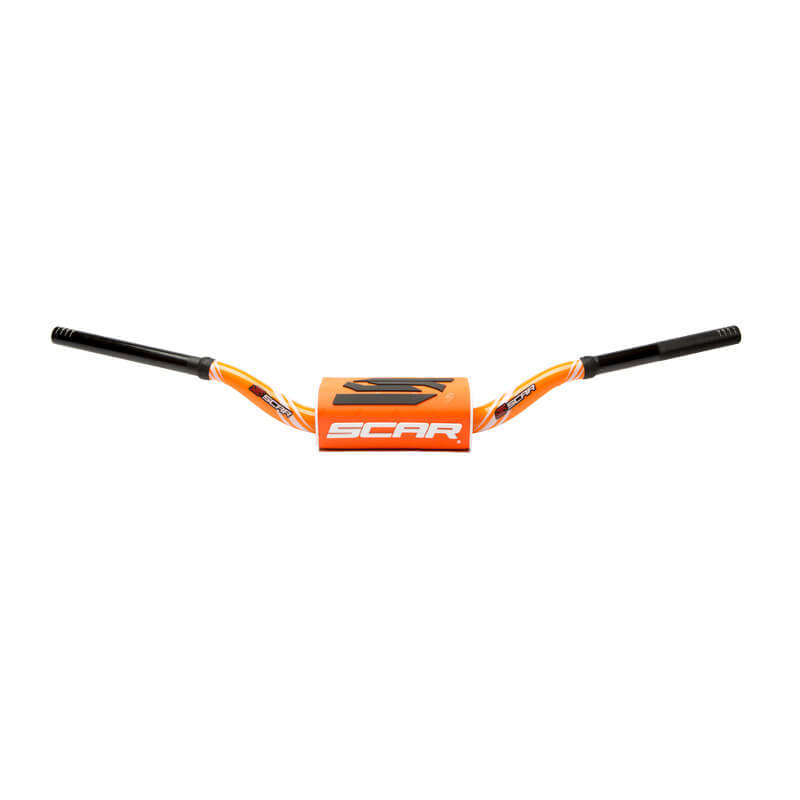 guidon motocross scar O2 color 28mm orange orange