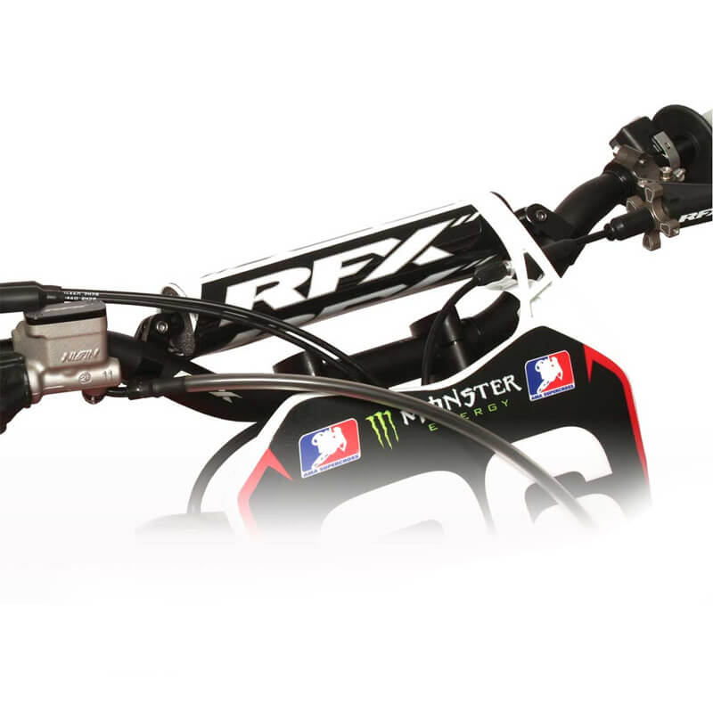 guidon rfx f8 28.6 bar rc noir motocross