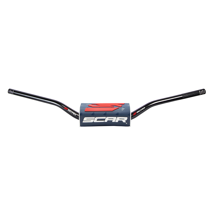 guidon scar 02 sans barre moto bleu fonce