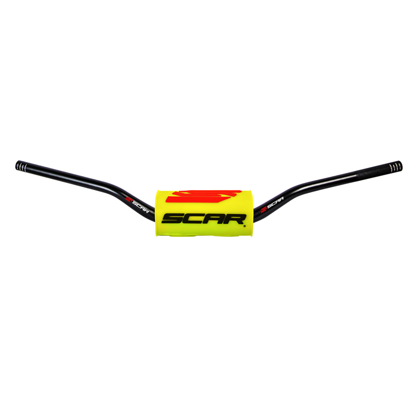 guidon scar 02 sans barre moto jaune