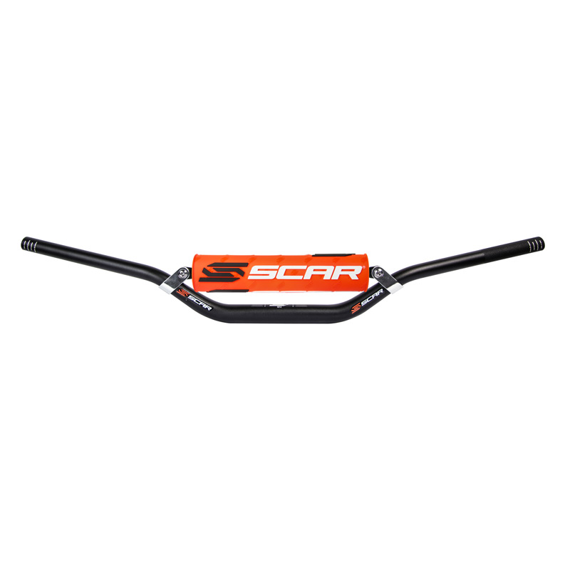 guidons scar evolution x2 avec barre moto orange