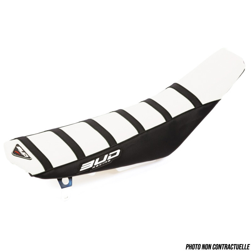 housse de selle husqvarna  blanc noir