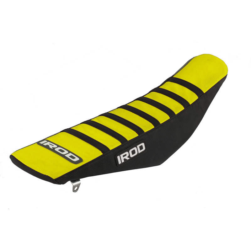 housse selle irod suzuki jaune noir bandes noires