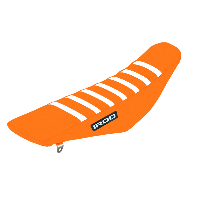 housse selle ktm irod orange bande blanches