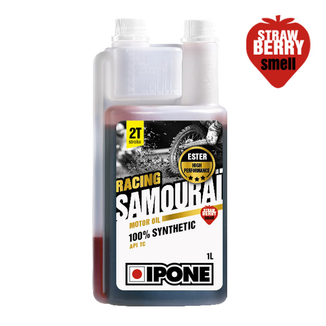 huile ipone samourai racing 2 temps moto fraise parfum