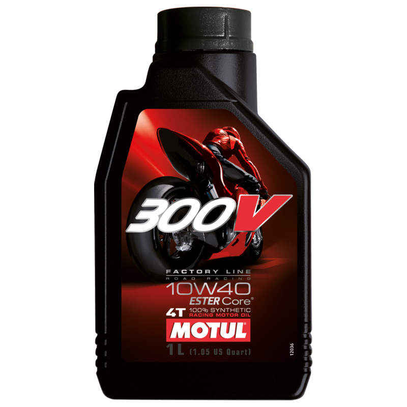 huile moteur motul 4 temps 300V 10W40 moto road racing