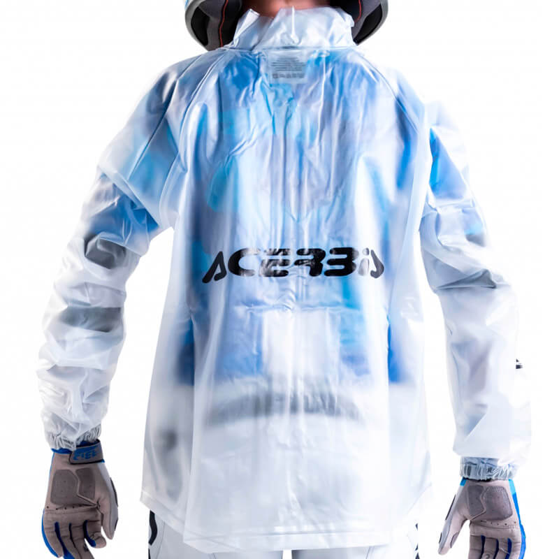 impermeable kids acerbis rain transparent 3 0 fxmotors