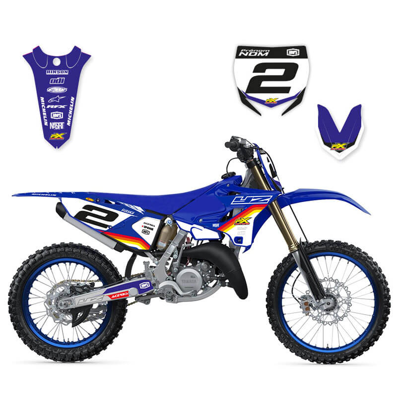 kit deco 125 yz moto cross fxmotors sunset fond blanc