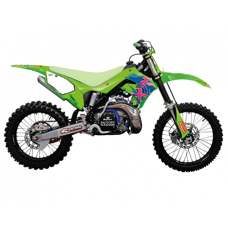 kit deco blackbird retro kawasaki kx 125 250 2427AA