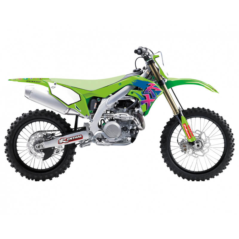 kit deco blackbird retro kawasaki kx 250 450 2425AA