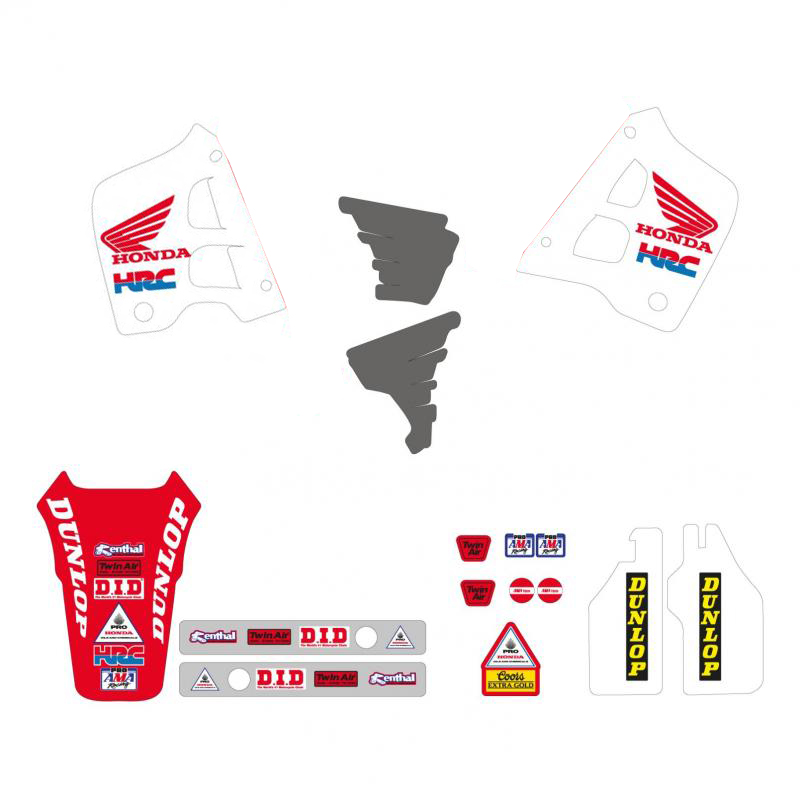 kit deco honda USA HRC 1991 tecnosel