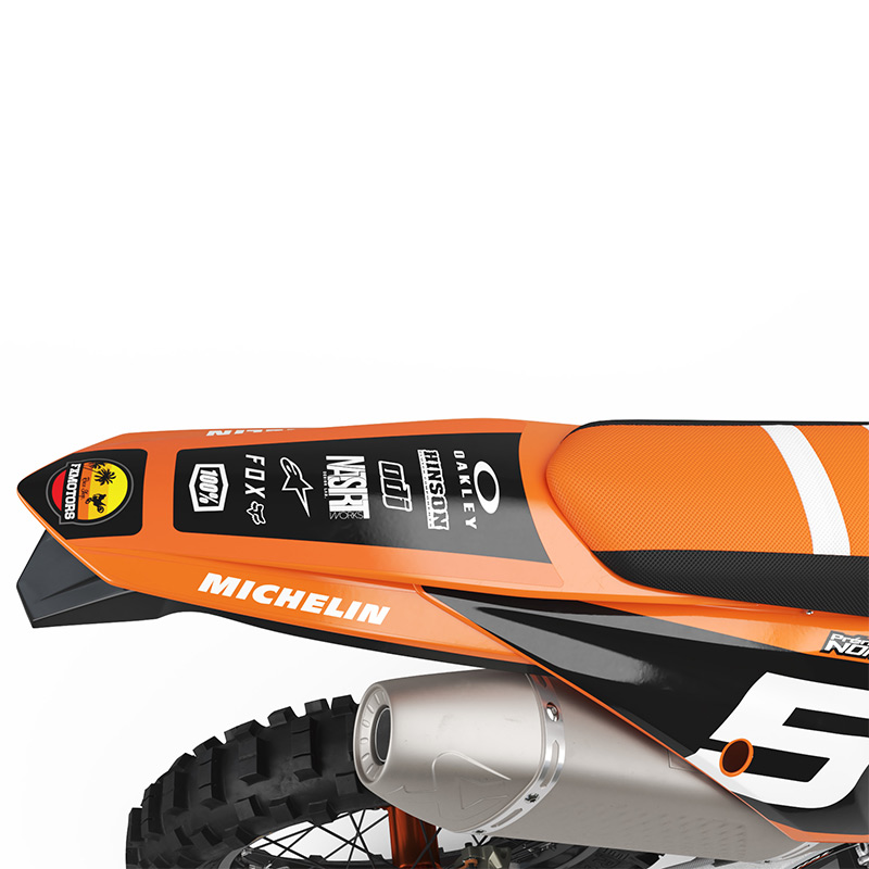 kit deco ktm enduro fxmotors purestar orange exc 2021 2