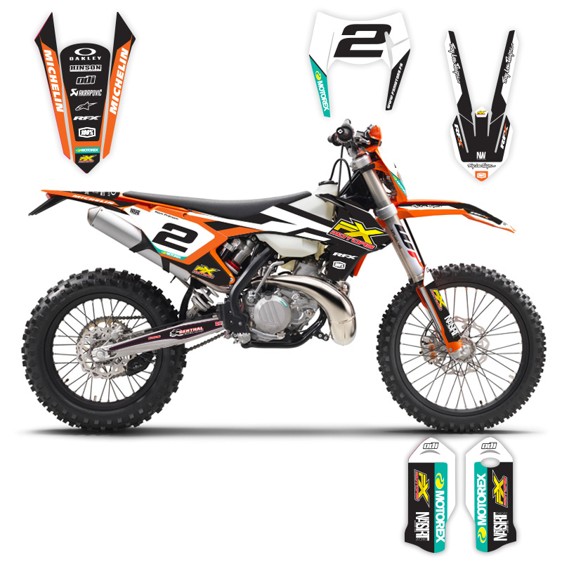 kit deco ktm exc racing line white 02