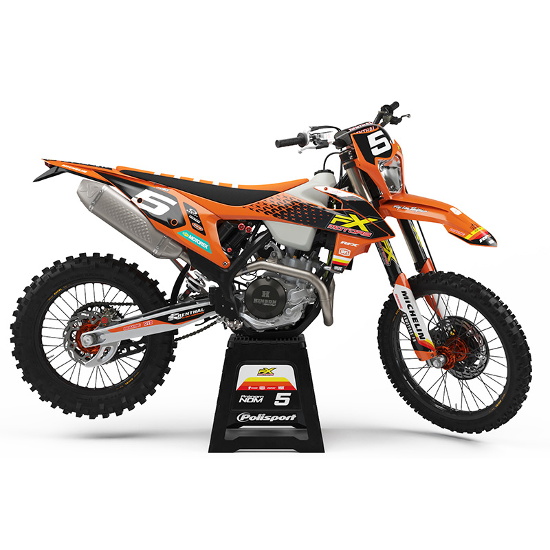 kit deco ktm fxmotors purestar orange exc 2021