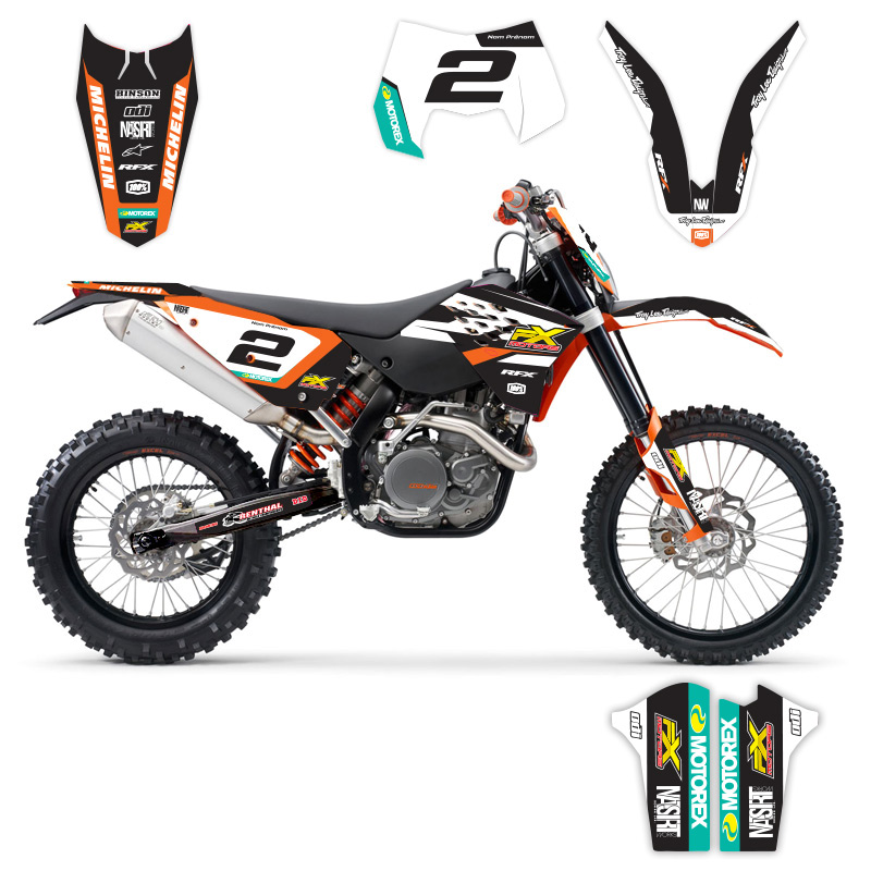 kit deco racing line ktm 2008 2011 white 02