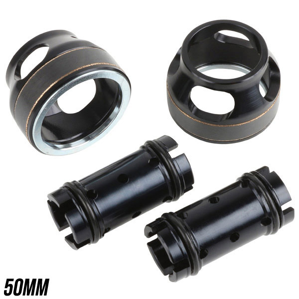 kit rabaissement fourche 50mm motocross enduro kayaba noir ZETA