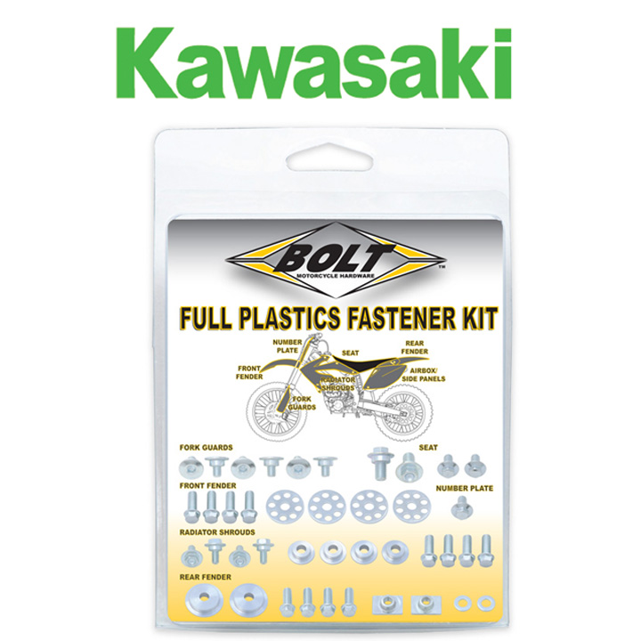 kit visserie plastiques kawasaki kx kxf bolt