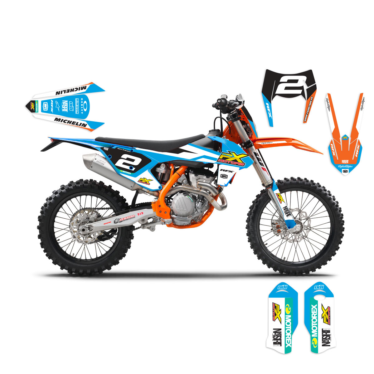 ktm 350 sxf 2018 cyan excf