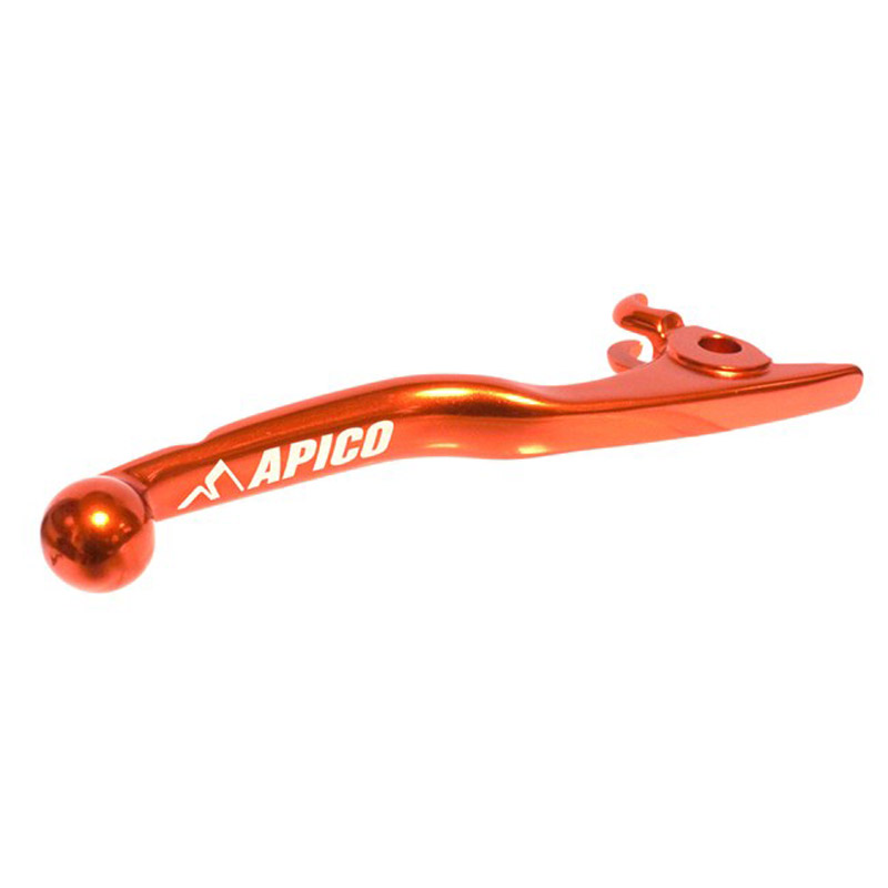 levier frein anodisee motocross enduro apico orange