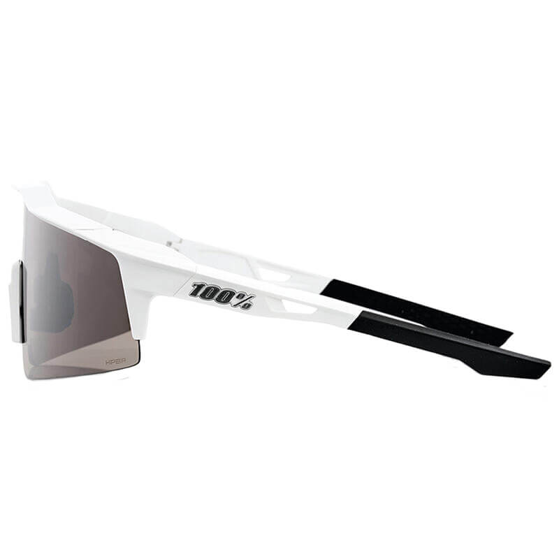 lunettes soleil 100 pourcent slendale sl blanc noir vtt